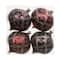 4 Pack 4.7" Purple & Red Glittered Geometric Shatterproof Onion Ornaments by Ashland®